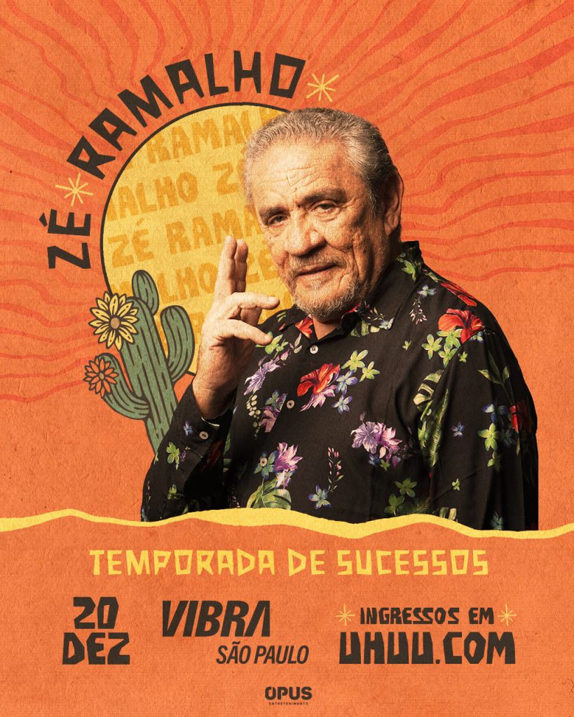 Zé Ramalho celebra cinco décadas de carreira com show repleto de sucessos, na Vibra São Paulo